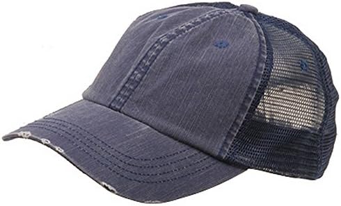 MG 5 Panel Washed Denim Cap - Blue OSFM at Amazon Men's Clothing store