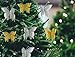 Butterfly Ornaments, Shatterproof Christmas Tree Ornaments Gold and Silver, Butterfly Decoration Clips for Home, Party, Wedding, Or Holiday Décor (Gold & Silver)