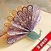 2 Pack 3D Pop Up Cards, Wimaha Peacock Thank You Card Greeting Cards in Chinese Paper Cutting Creative Pop-up Cards,15cm x 15cm