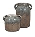 IMAX 13325 Bardot Blue Stone Large Ceramic Vase