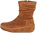 FitFlop Women's Zip Up Crush Suede Boot,Tan,7 M US