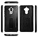 Huawei Mate 9 Case,YELUN[Heavy Duty]Shockproof Slim Fit Dual Layer Soft TPU & Hard PC Rugged Holster Cover Full-body Protective Bumper Case with Kickstand for Huawei Mate 9 Case/Black
