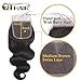 QTHAIR 16a Brazilian Human Hair Body Wave with 4x4 Middle Part Lace Closure(14 16 18 with 12 inch,Natural Color) 100% Unprocessed Virgin Brazilian Body Wave Hair Weave Bundles Body Wave Closure