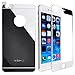 iPhone 5 5S SE Case-Yerwal Front+Back Mirror Tempered Glass Film Screen Protector Cover for iPhone 5 5G 5S SE-Silver