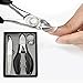 YUOIOYU Toenail Clipper Set For Thick Ingrown Nails,Stainless Steel Nail Clipper (Black)
