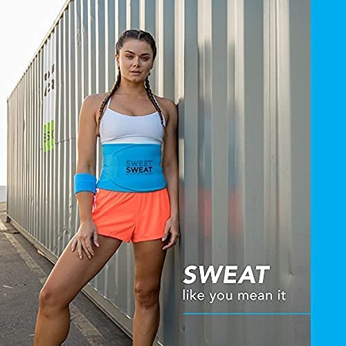 Sweet Sweat Waist Trimmer for Women and Men Sweat Band Waist