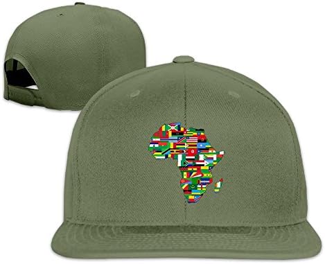 Africa Flags Flat Bill Snapback Hats Baseball Caps For Men Women