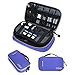 BAGSMART Electronic Organizer Travel Cable Organizer Bag Portable Electronic Accessories Bag for Cable, USB, Blue