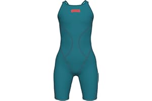 Arena Girls Junior Powerskin Impulso Open Back Racing Swimsuit Full Body Short Leg Tech Suit