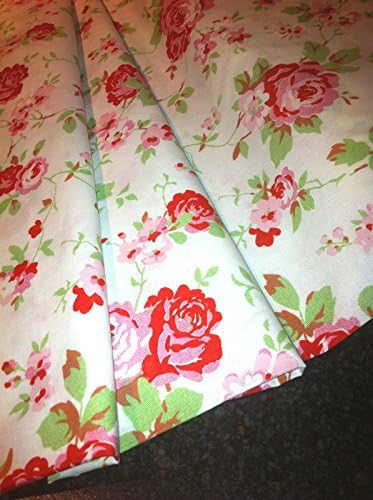 Cath Kidston ROSALI 100% Cotton Fabric Material - WHITE ROSE - 150cm wide (sold by the metre) by cath kidston rosali