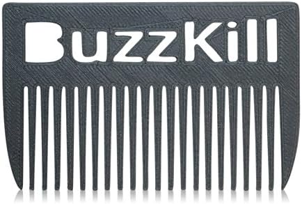 BuzzKill Beard Club - Silver Credit Card Wallet Beard Comb