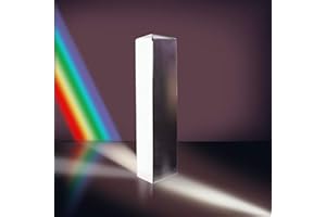 MerryNine Optical Glass Triangular Prism, 6 Inch 150mm K9 Crystal Optical Glass Triangular Prism for Photography, Kids Physic