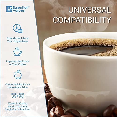 Essential Values Compatible Keurig Rinse Pods 10Pack Compatible with