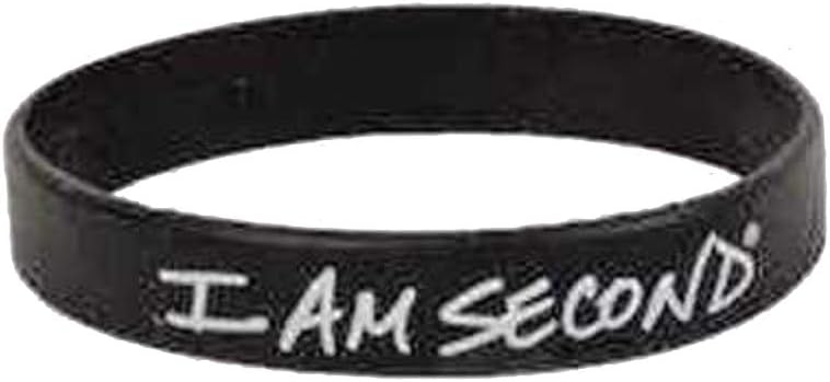 VEBE Bracelet - I Am Second Wristband, Black