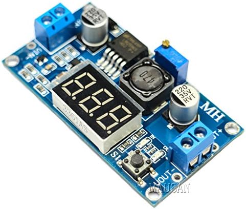 MAUSAN Adjustable 4.0-40v to 1.25-37v 5/12v Dc Lm2596 Voltage Regulator Experimental Power Buck Converter With LED Voltmeter 1pcs