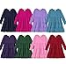 Girls Soft Cotton Jersey Long Sleeve Tiered Dress