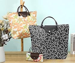 Foldable Shopping Bag with Wheels Collapsible