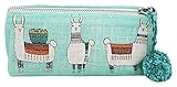 Danica Studio - 100% Linen Small Pencil Cosmetic Bag Llamarama