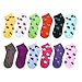 12 Pairs Women's Socks Assorted Colors Size 9-11 Ladybug