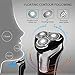 Electric Razor for Men, FLYCO Men's Rotary Shavers Wet & Dry Mens Razors with Pop-up Trimmer, Time Display, Quick Charge, Travel Lock, IPX7 Waterproof Electric Shaver for Men with Travel Case