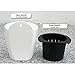 Rely2016 Self Watering Hanging Flower Planter Pots Plant Pot Flowerpot, Round Shape Wall Mounted Plastic Indoor Outdoor Flowerpots Equipped with Removable Basket and Cotton Rope (130# Medium)