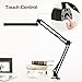 YOUKOYI A16S Metal Adjustable Swing Arm Desk Lamp with Clamp, Touch Control Table Lamp with Stepless Dimming, 3 Color Modes, Memory Function Eye-Caring Desk Light for Home/Office/Work/Study/Reading