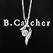 B.Catcher Necklaces Silver Womens Cubic Zirconia Twist Pendant with Chain Gemini