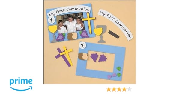 Amazon Com My Holy First Communion Foam Photo Frame With Chalice