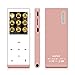 MYMAHDI Music Player, 8GB with Bluetooth MP3 Player Hi-Fi Sound 60 Hours Playback, Portable Audio Player Expandable Up to 128GB (Rose Gold)
