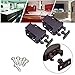 WHOSEE 6PCS Push To Open Catch Lock Drawer Cabinet Catch Touch Latch Cupboard Bedroom