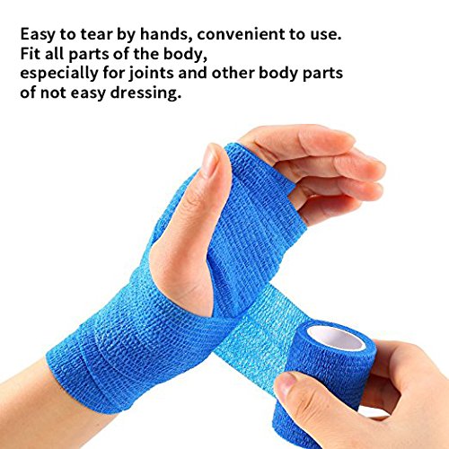 Self Adherent Wrap Cohesive Bandage Flexible Stretch Athletic Tape for
