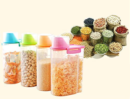 image for PISSION Pet Food Storage Container with Graduated Cup and Seal Buckles