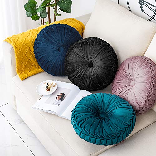 navy round cushion