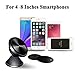 Sinuoda Magnetic Phone Car Mount, Magnetic Car Phone Holder Stand Dashboard Car Phone Mount, Mobile Phone Holder for Car 360 Rotation Universal Metal Phone Holder,Black Leather