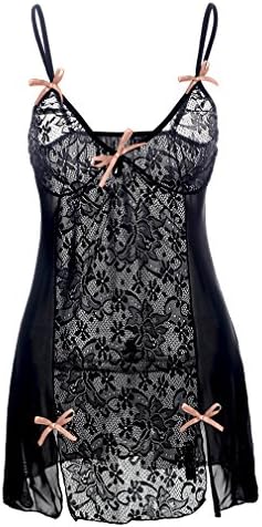 YouYayaZai Women Plus Size Sexy Lingerie Teddy Deep V Halter Lace Bodysuit(Pink,3XL)