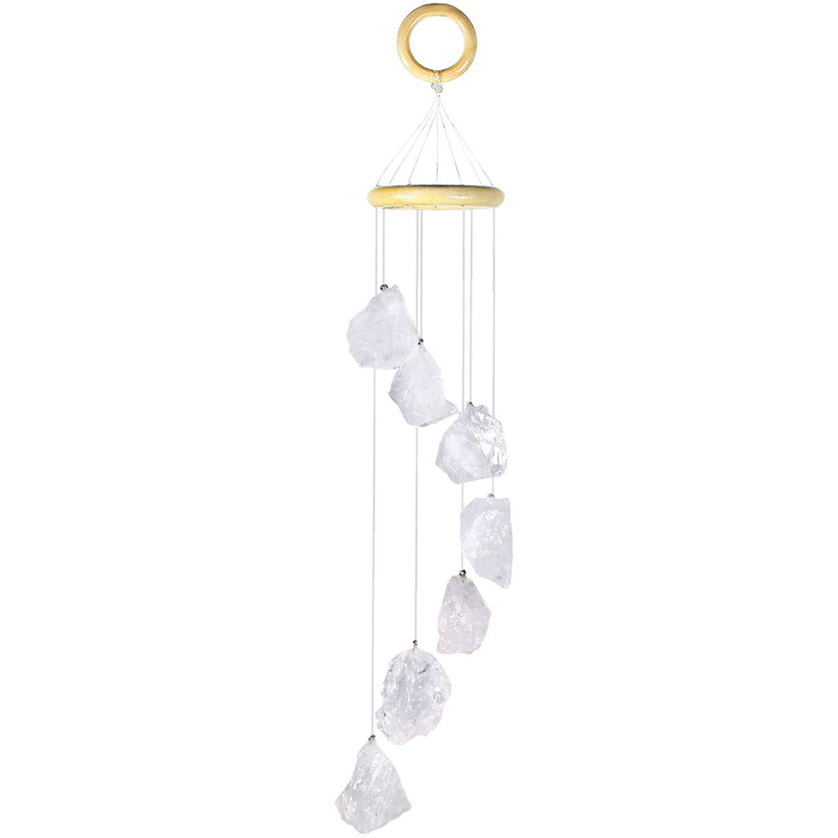 KYEYGWO Tumble Stone Wind Chime Sun Catcher Crystal Stone for Indoor Outdoor Home Garden Decoration