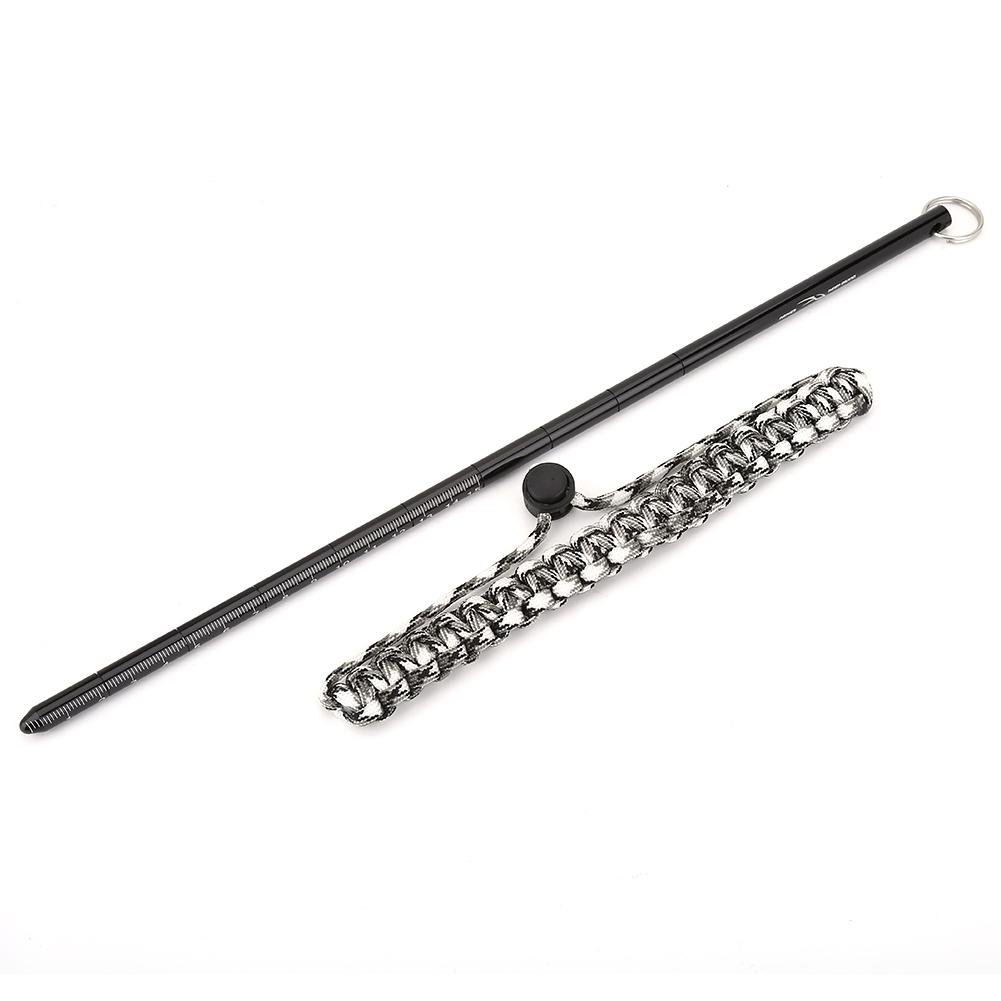 Dioche Diving Pointer Stick, Scuba Diving Lobster Tickle Pointer Stick Aluminium Alloy Lobster Stick Pointer Rod with Lanyard(Black)