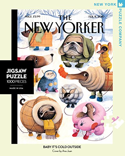 New York Puzzle Company - New Yorker Baby It's Cold Outside - 1000 Piece Jigsaw Puzzle