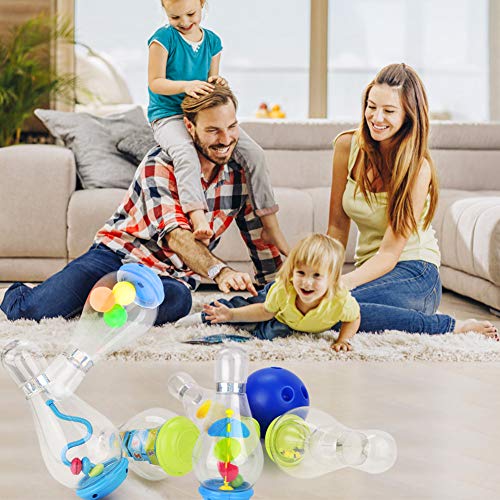 WOSTOO Bowling Set for Toddlers, Kids Bowling Toy Set, Indoor Outdoor Bowling Games for Children/Toddlers/Boys/Girls for Early Development/Sport/Preschool (6 Pins & 1 Bowling) - Thumbnail 3