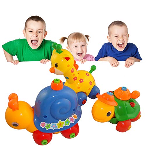 Kids Puzzle Educational Animal Assembled Creative Disassembly Assembly Cartoon Building Model Gift