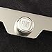 Polish Chrome Laser Engraved Fiat Stainless Steel USA License Plate Frame With Engraved Steel Logo Screw Cap Combo 12.25
