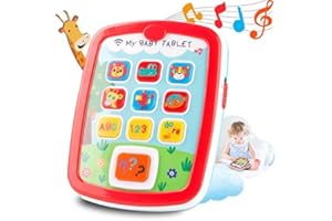 HISTOYE Baby Tablets Toys for 1 Year Old Boys Girls Gifts Toddler Toys Age 1-2 Educational Musical Toys Baby Toys 12-18 Month Toys for 1 2 3 Year Old ABC 123 Sounds Learning Toys