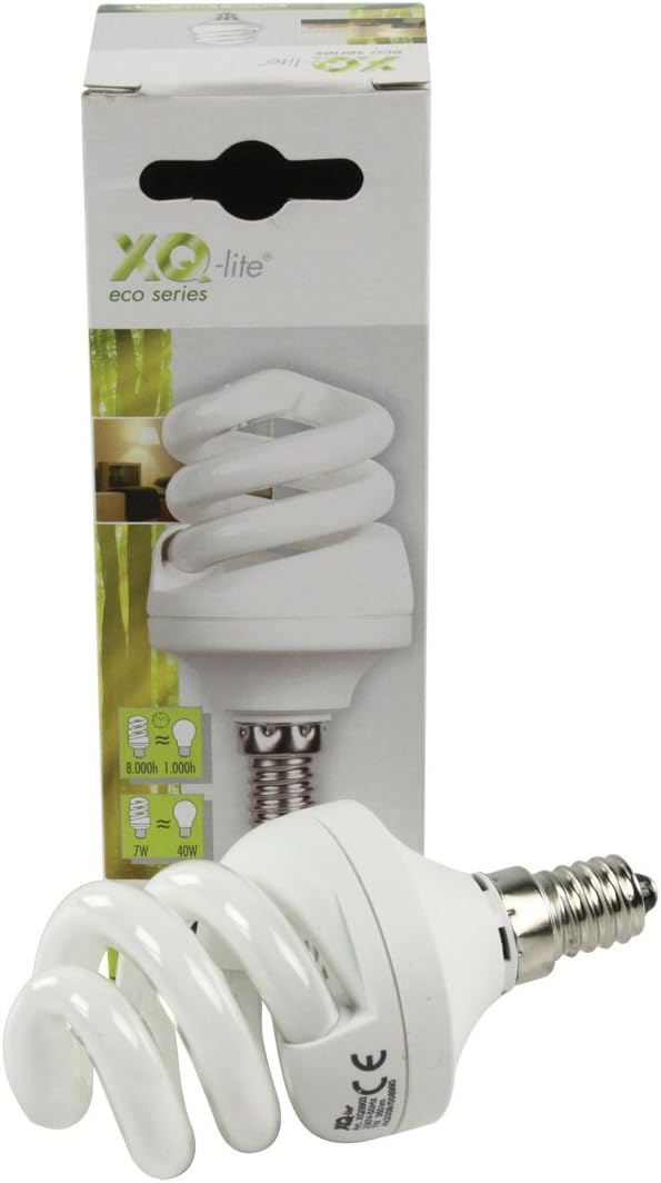 Ranex XQ0910 Xq-Lite Compact Spiral Fluorescent Light Bulb-G23 Socket - 7 W 9 x 27 x 43 cm