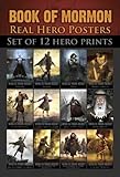 LDS Book of Mormon Hero's Pocket Cards - 12 Card Set - Abinadi, Ammon, Enos, Nephi's Sorrow, Nephi Hunting, Samuel the Lamanite, Army of Helaman, Lehi's Dream, The Brother of Jared, Moroni, Son of Mormon, Daughters in the Wilderness & Captain Moroni