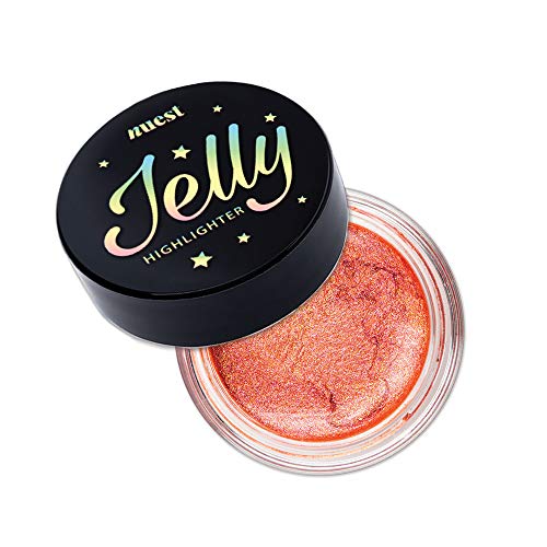 Nuest - Magical Jelly Highlighter Makeup - Natural Makeup Cheek Highlighter - Vegan, Cruelty Free Face Jelly Highlighter - Blendable, Non Sticky Facial Highlighter Makeup Organic (Ruby Kiss)