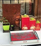 CrafTreat Reusable Decoupage Paper - Ethnic India 12pcs for Craft Projects view 9