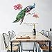 Wall Stickers,GOODCULLER DIY Chinese Style Peacock Environment Layout TV Background Wall Decoration Removable Wall Stickers Home Decor