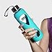 MIU COLOR Glass Water Bottle 550ml with Anti-Slip Silicone Sleeve, Leak Proof Borosilicate BPA-Free Eco-Friendly Hot Cold Drink Flask, Ideal for School Home Office Travel Sports Yoga Gym