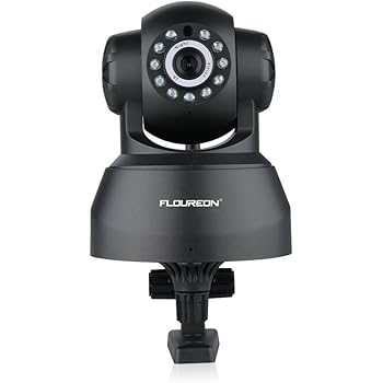 FLOUREON Wireless IP Camera 720P HD Home Surveillance Security Indoor Camera Two Way Audio Baby Monitor Support Night Vision/Motion Detection (Black)