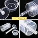 Accguan Round Shape Clear Push-Up Cake Pop Shooter (Push Pops) Plastic Containers with Lids, Base & Sticks, Pack of 36